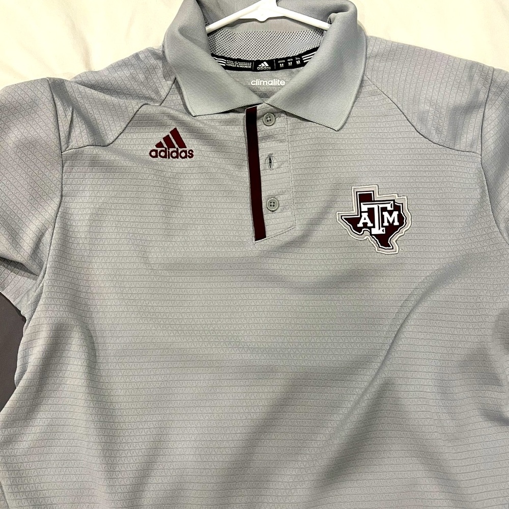 Texas A&M Adidas Polo. M.